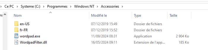 windowsnt accessories